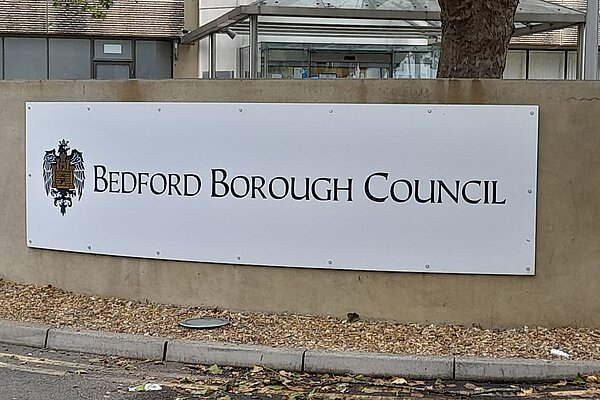 Bedford Council Sign