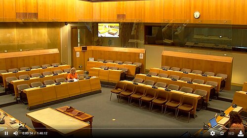 Empty seats where Conservatives sit