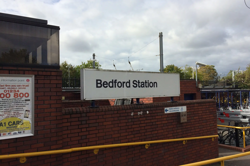 Bedford Railway Station Sign