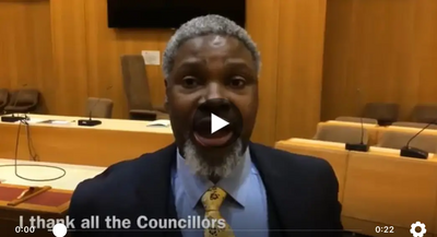 Cllr Patrick Solomon video still