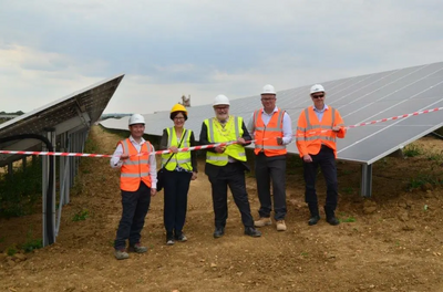 Image courtesy of Bedford Borough Council Opening of Elstow Solar Farm