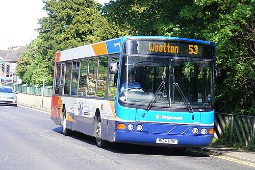 53 bus to Wootton