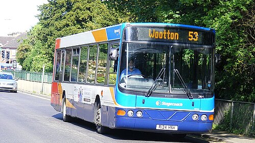 53 bus to Wootton