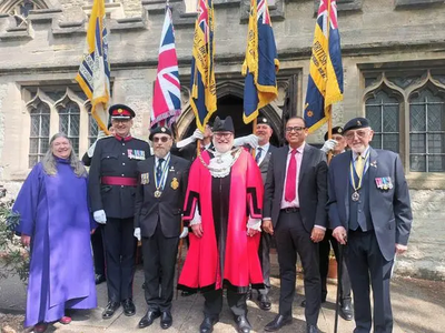 Mayor Dave Hodgson at Royal British Legion Branch Centenary Service