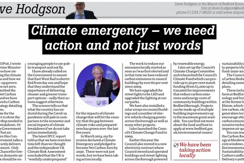 Mayor Dave's November Column for the Times and Citizen