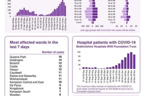 Bedford Borough Coronavirus Snapshot published 3 December 2020
