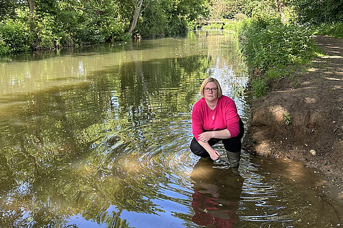 Zöe Franklin at River Wey