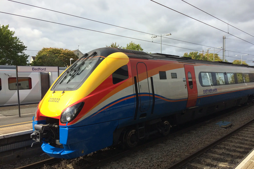 Intercity train at Bedford Station