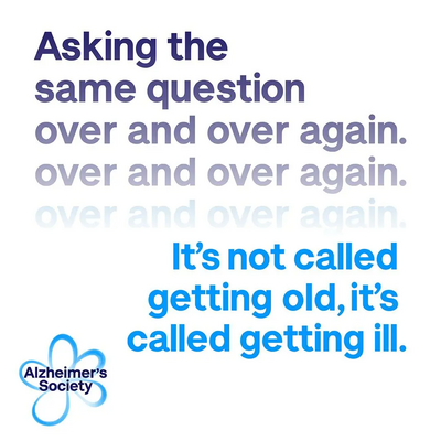 Image courtesy of Alzheimer's Society Dementia Action Week 2022