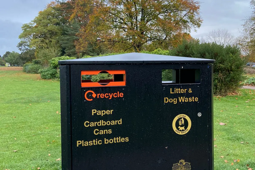 New recycling bins